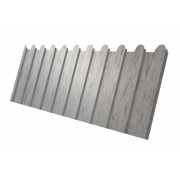 Профнастил C8A фигурный 0,45 Print Elite Snow Wood TwinColor