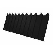 Профнастил C8A фигурный 0,5 Rooftop Бархат RAL 9005 черный