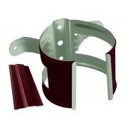 Кронштейн трубы на дерево Optima 90мм RAL 3005 красное вино