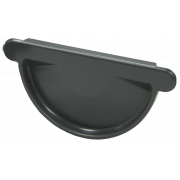 Заглушка торцевая универсальная Optima 125мм RAL 7024 мокрый асфальт