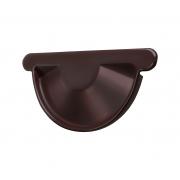 Заглушка торцевая универсальная Optima 125мм RAL 8017 шоколад