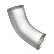 Колено стока Optima 100мм RAL 9003