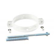 Хомут трубы на кирпич 100 мм RAL 9003 сигнальный белый