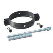 Хомут трубы на кирпич 90 мм RAL 7024 мокрый асфальт