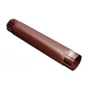 Труба круглая соединительная Grand Line 90мм 1м RAL 8004 терракота