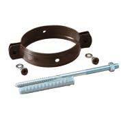 Хомут трубы на кирпич 90 мм RAL 8017 шоколад