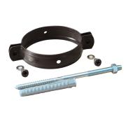 Хомут трубы на кирпич 90 мм RR 32 темно-коричневый