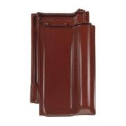 Рядовая черепица Braas Рубин 13V красный бук