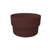 Муфта трубы соединительная ПВХ Grand Line шоколадная (RAL 8017)