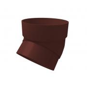 Колено трубы 45 град. ПВХ Grand Line шоколадное (RAL 8017)