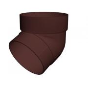 Колено трубы 67 град. ПВХ Grand Line шоколадное (RAL 8017)