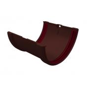 Соединитель желобов Классика 120 ПВХ Grand Line шоколадный (RAL 8017)