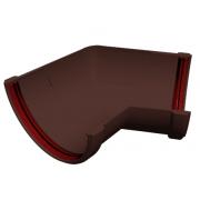 Угол желоба 135 град. универ.Классика 120 ПВХ Grand Line шоколадный (RAL 8017)