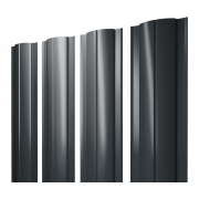 Штакетник Круглый с прямым резом 0,45 Drap TX RAL 7016 антрацитово-серый