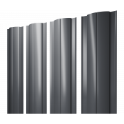 Штакетник Круглый с прямым резом 0,5 Drap TX RR 32 темно-коричневый