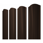 Штакетник Круглый фигурный 0,5 Drap TX RAL 8017 шоколад