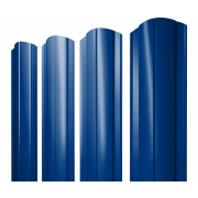 Штакетник Круглый фигурный 0,45 PE RAL 5002 ультрамариново-синий