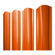 Штакетник Круглый фигурный 0,45 PE RAL 2004 оранжевый