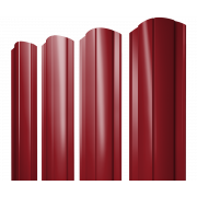 Штакетник Круглый фигурный 0,45 PE RAL 3003 рубиново-красный