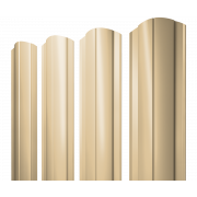 Штакетник Круглый фигурный 0,45 PE RAL 1014 слоновая кость