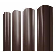 Штакетник Круглый фигурный 0,4 PE-Double RAL 8017 шоколад
