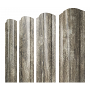 Штакетник Круглый фигурный 0,45 Print Elite Nordic Wood TwinColor