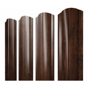 Штакетник Круглый фигурный 0,45 Print Elite Cherry Wood TwinColor