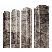 Штакетник Круглый фигурный 0,45 Print Elite King Stone TwinColor