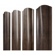 Штакетник Круглый фигурный 0,45 Print Premium Antique Wood TwinColor