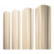 Штакетник Круглый фигурный 0,5 Satin RAL 1015 светлая слоновая кость