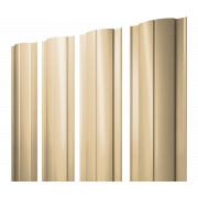 Штакетник Круглый с прямым резом 0,45 PE RAL 1014 слоновая кость