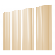 Штакетник Круглый с прямым резом 0,45 PE RAL 1015 светлая слоновая кость