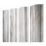 Штакетник Круглый с прямым резом 0,45 Print Elite Snow Wood TwinColor