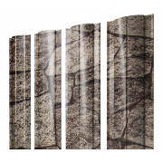 Штакетник Круглый с прямым резом 0,45 Print Elite King Stone TwinColor