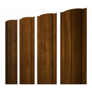 Штакетник Круглый с прямым резом 0,45 Print Elite Golden Wood TwinColor