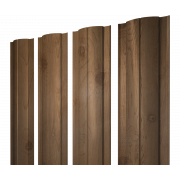 Штакетник Круглый с прямым резом 0,45 Print Premium Pine Wood Fresh