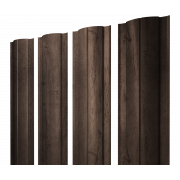 Штакетник Круглый с прямым резом 0,45 Print Premium Almond Wood Fresh