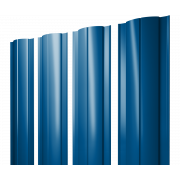 Штакетник Круглый с прямым резом 0,5 Satin RAL 5005 сигнальный синий