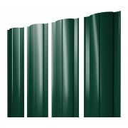 Штакетник Круглый с прямым резом 0,5 Satin RAL 6005 зеленый мох