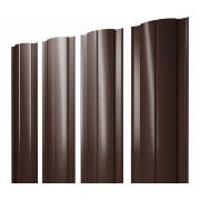 Штакетник Круглый с прямым резом 0,5 Velur X RAL 8017 шоколад