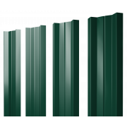 Штакетник М-образный А с прямым резом 0,4 PE-Double RAL 6005 зеленый мох