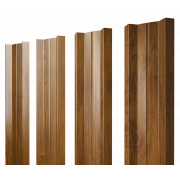 Штакетник М-образный А с прямым резом 0,45 Print-Double Elite Golden Wood