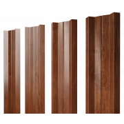 Штакетник М-образный А с прямым резом 0,45 Print Elite Rowan TwinColor