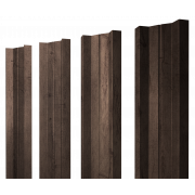 Штакетник М-образный А с прямым резом 0,45 Print Premium Almond Wood Fresh