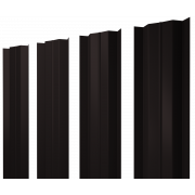 Штакетник М-образный В с прямым резом 0,45 Drap-double TX RAL 9005 черный