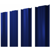 Штакетник М-образный В с прямым резом 0,45 PE RAL 5002 ультрамариново-синий