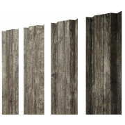 Штакетник М-образный В с прямым резом 0,45 Print Elite Nordic Wood TwinColor