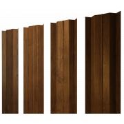 Штакетник М-образный В с прямым резом 0,45 Print Elite Golden Wood TwinColor