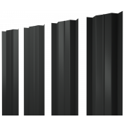 Штакетник М-образный В с прямым резом 0,5 Satin RAL 7016 антрацитово-серый