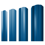 Штакетник М-образный А фигурный 0,4 PE RAL 5005 сигнальный синий